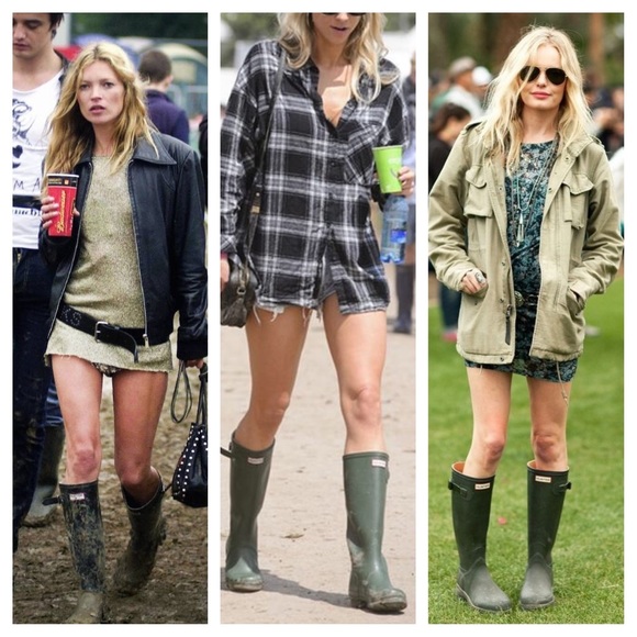 Hunter Womens Original Tall Rain Boots Matte Green - Picture 5 of 8